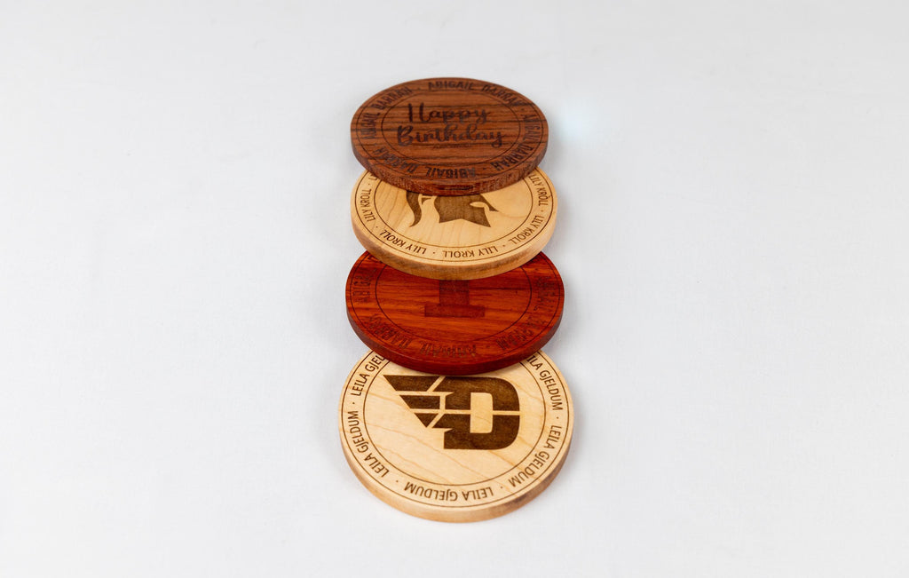 Engraved Wooden Coasters
