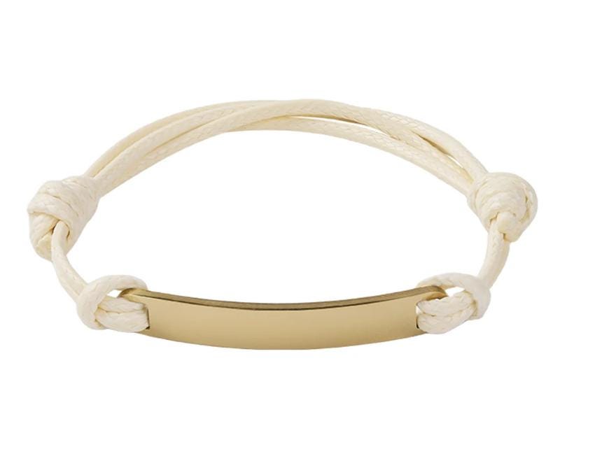 Rectangular Tag Cord Bracelet